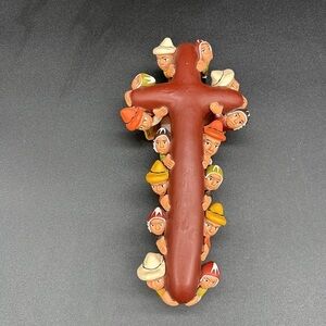 Peruvian Religious Folk Art Cross